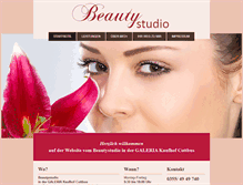 Tablet Screenshot of beautystudio-cottbus.de